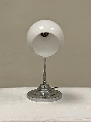 Chrome Art Deco table lamp