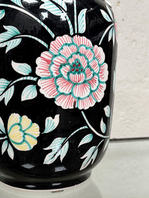 Black ceramic table lamp (Reserved)