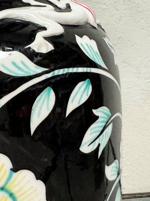 Black ceramic table lamp (Reserved)