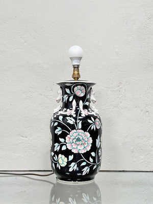 Black ceramic table lamp (Reserved)
