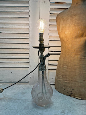 Glass table lamp