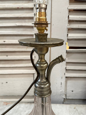 Glass table lamp