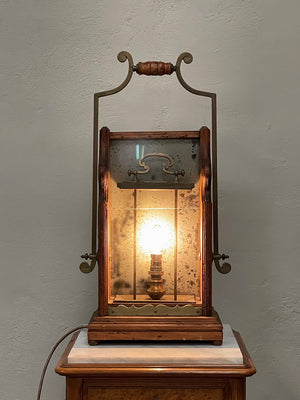 Former candle holder table lamp