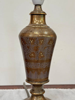Petite brass table lamp