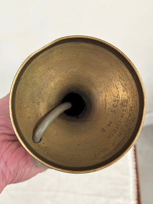 Petite brass table lamp