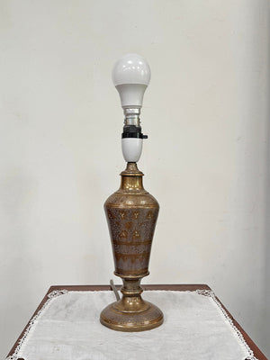 Petite brass table lamp