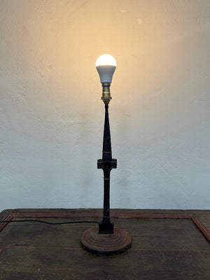 Wrought iron table lamp base (Reserved)