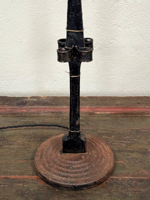 Wrought iron table lamp base (Reserved)