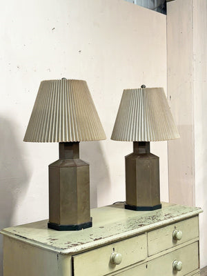 Copper table lamps