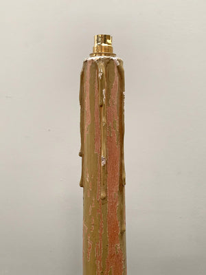 Tall carved table lamp base