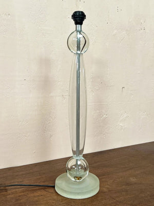 Tall glass lamp base