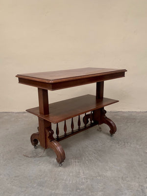 3-tier walnut serving table (Reserved)