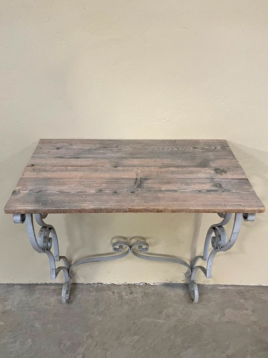 Wrought iron console table (Reserved)