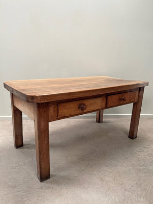 Chunky walnut top table
