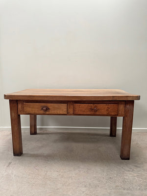 Chunky walnut top table