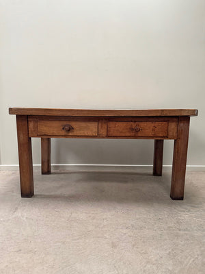 Chunky walnut top table