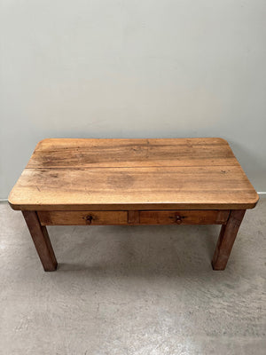 Chunky walnut top table