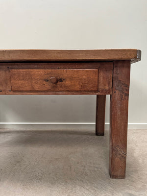 Chunky walnut top table