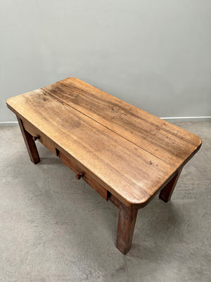 Chunky walnut top table