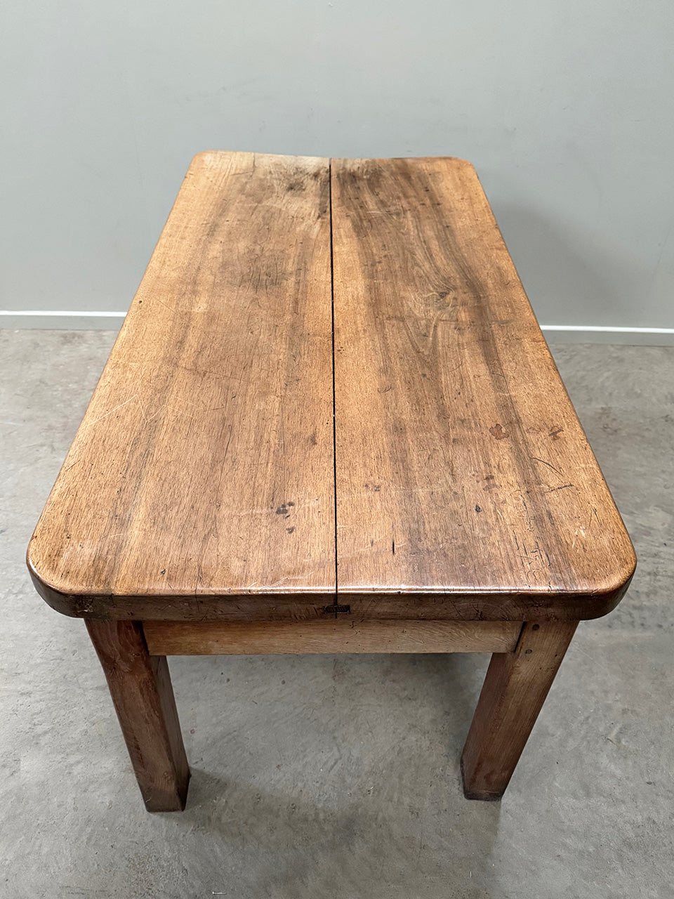 Chunky cherry wood table