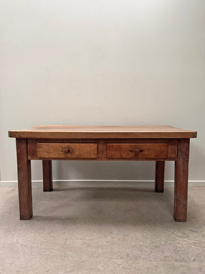 Chunky walnut top table