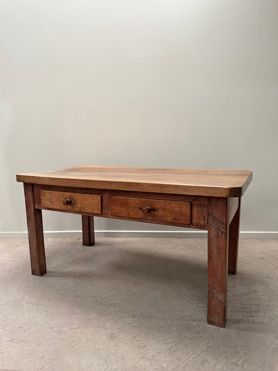 Chunky cherry wood table
