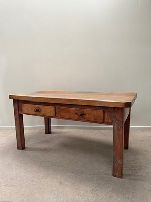 Chunky walnut top table