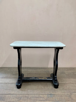 Ebonised console table 'as is'
