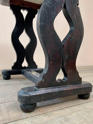 Ebonised console table 'as is'