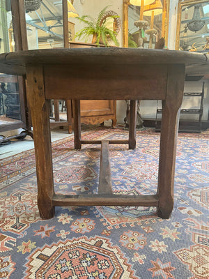 Large oval drop leaf table