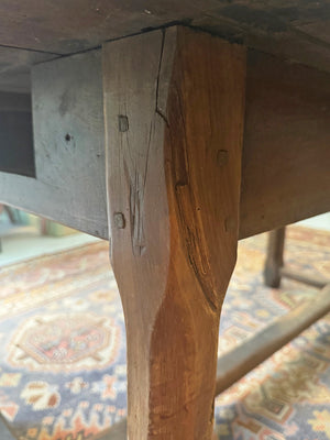 Large oval drop leaf table