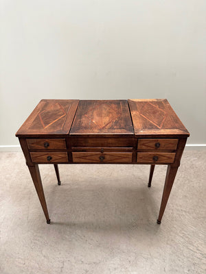 Dressing table with compartments