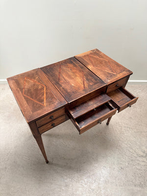 Dressing table with compartments