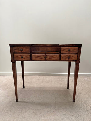 Dressing table with compartments