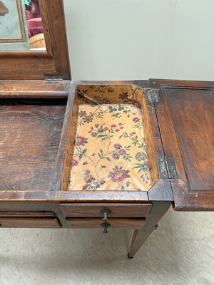 Dressing table with compartments