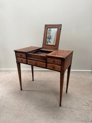 Dressing table with compartments
