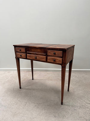 Dressing table with compartments