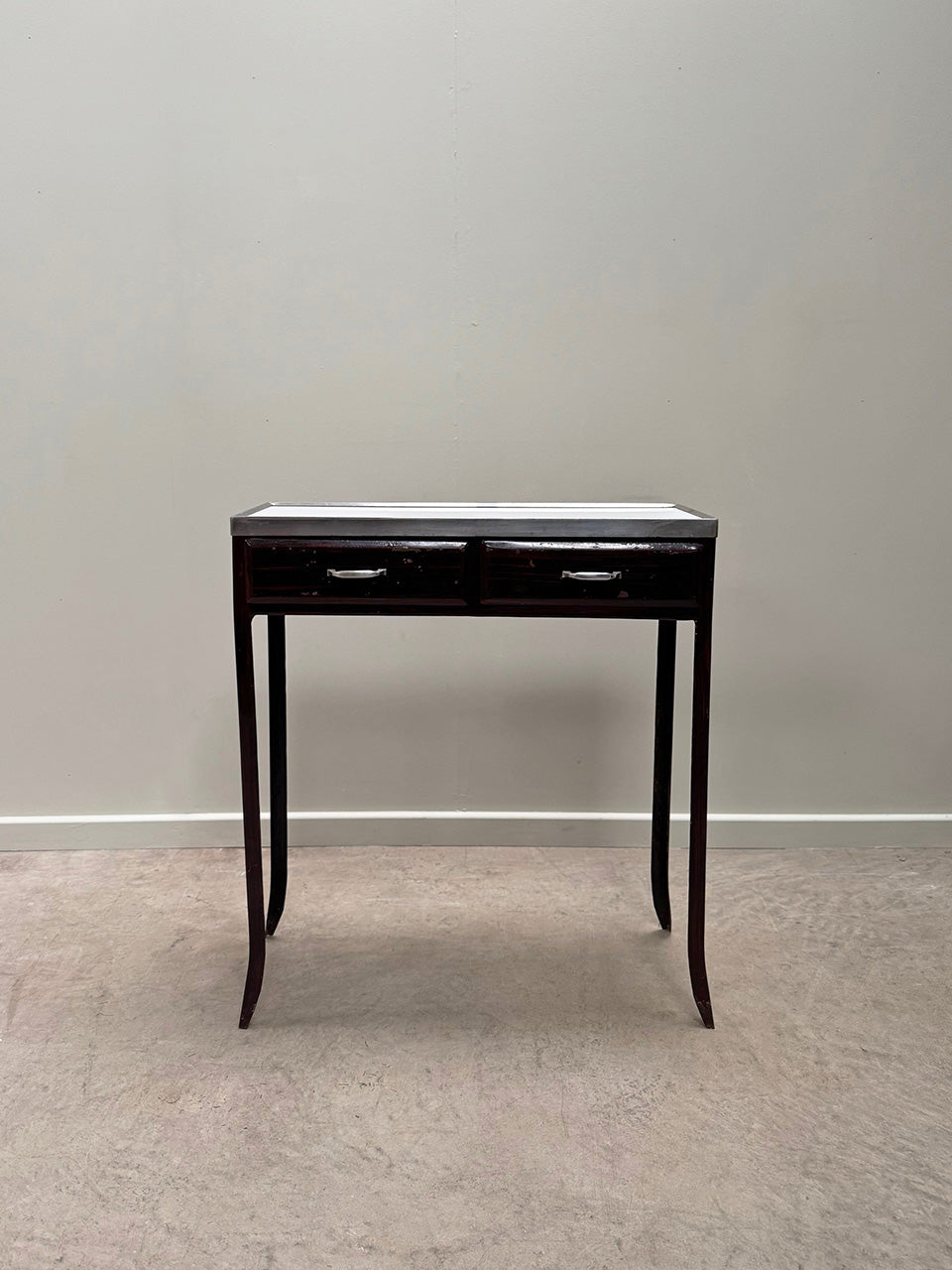 Metal side table