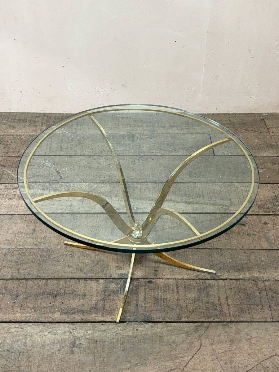 Brass coffee table