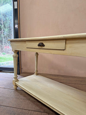 Cream painted draper's table