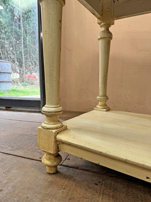 Cream painted draper's table