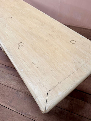 Cream painted draper's table