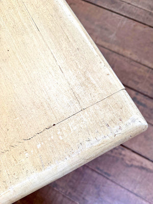 Cream painted draper's table