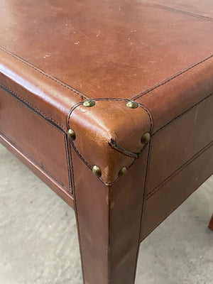 Leather desk