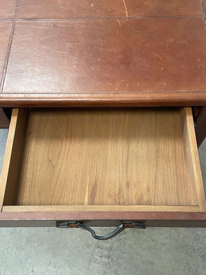 Leather desk