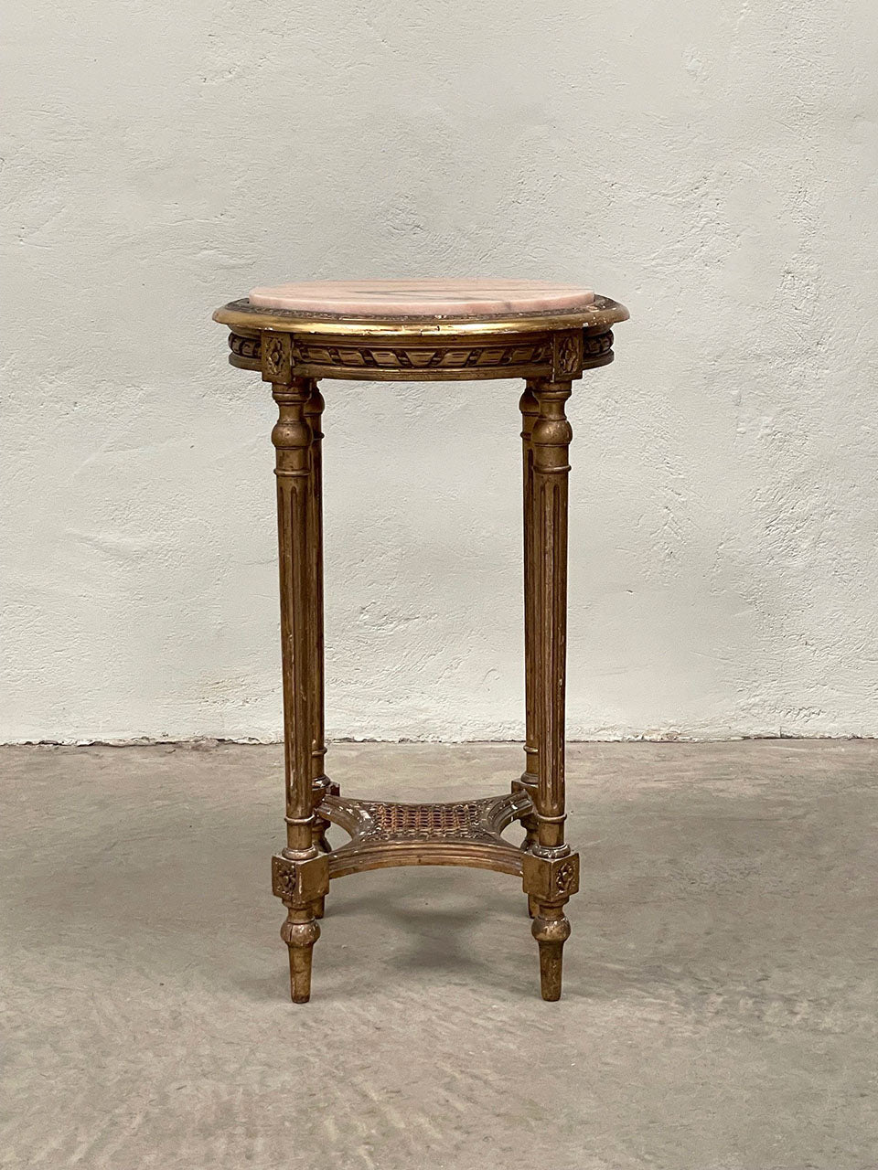 Louis XVI style gilded side table