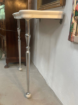 Porcelain top console table