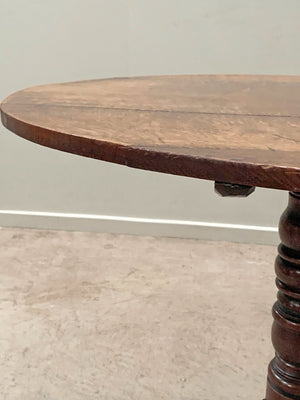 Oak tilt top table