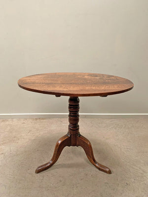 Oak tilt top table