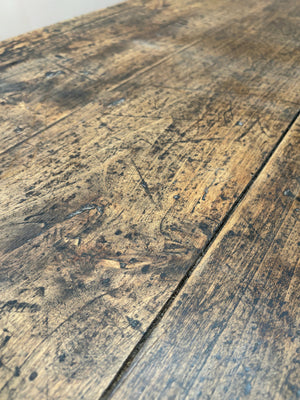 Oak and poplar top table